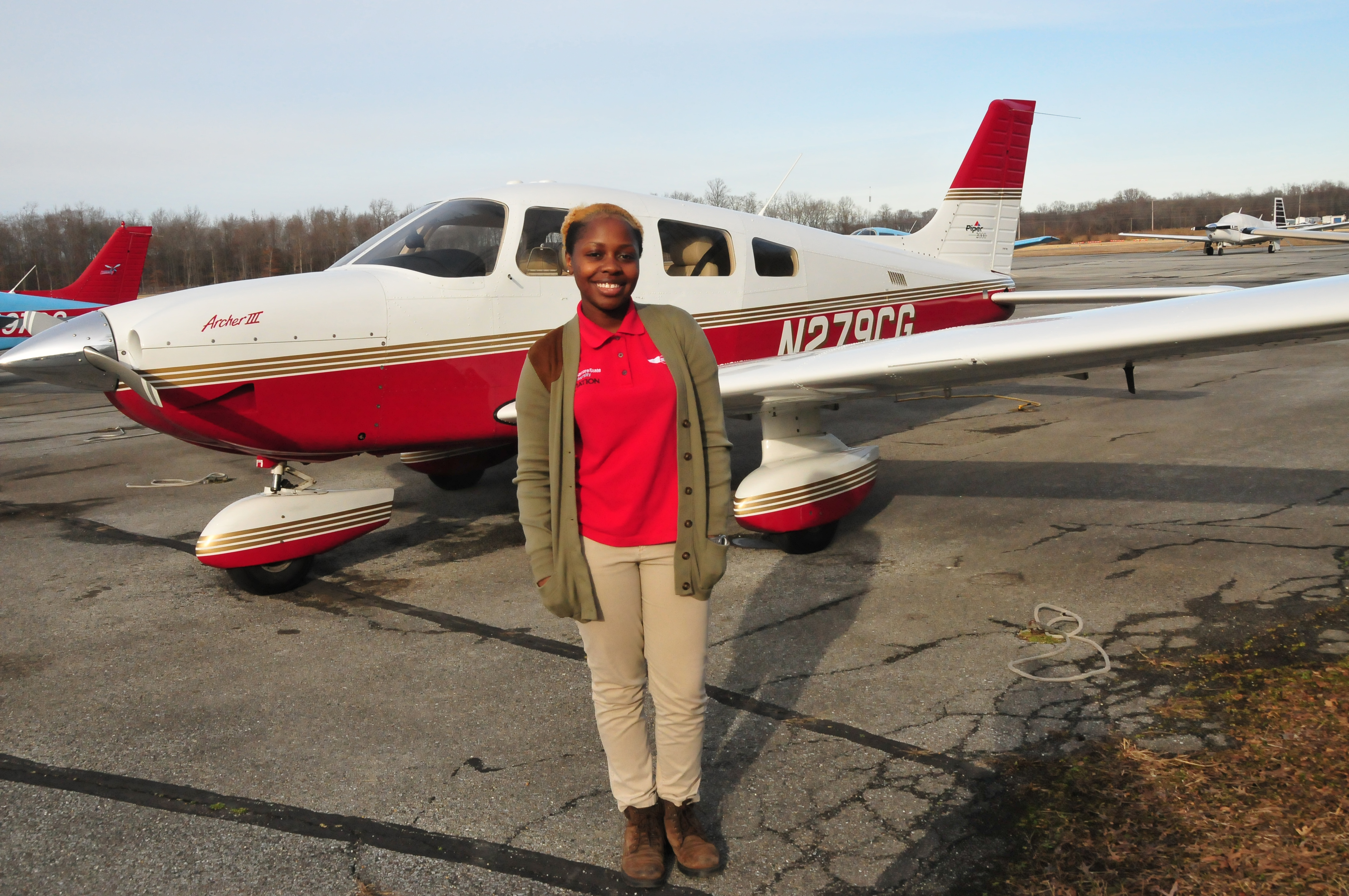 DSU Aviation's Penni Kimani receives Tuskegee Scholarship