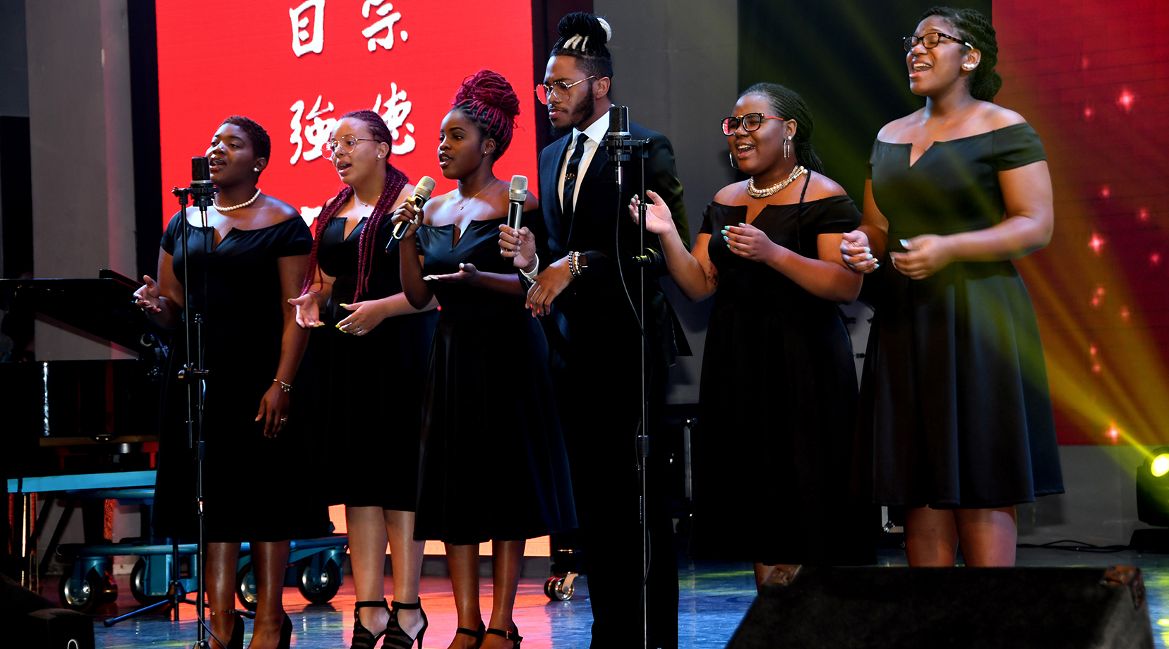 DSU Gospel Choir members perform in China