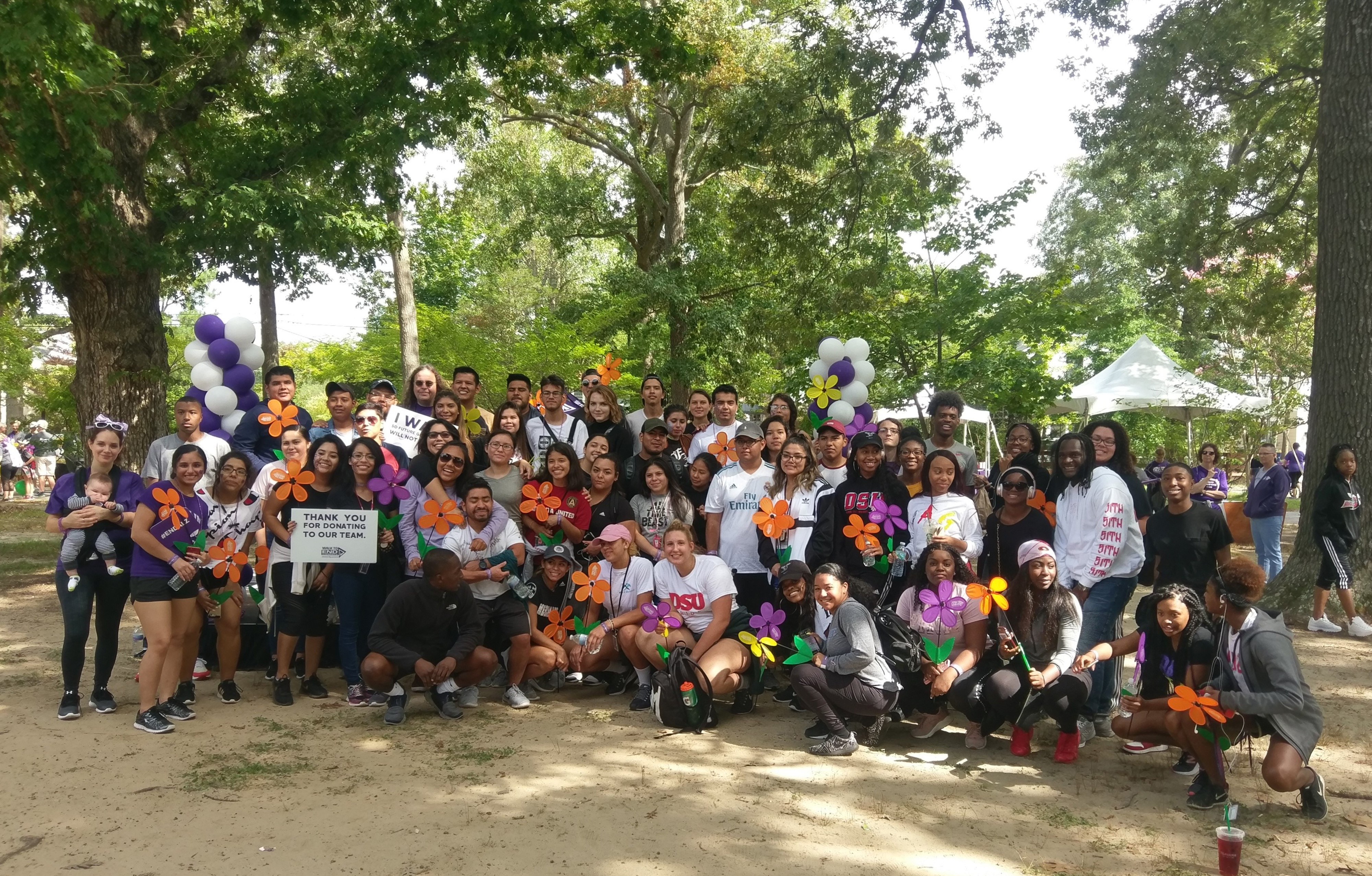 Strong contingent from University participate in Alzheimer's Walk