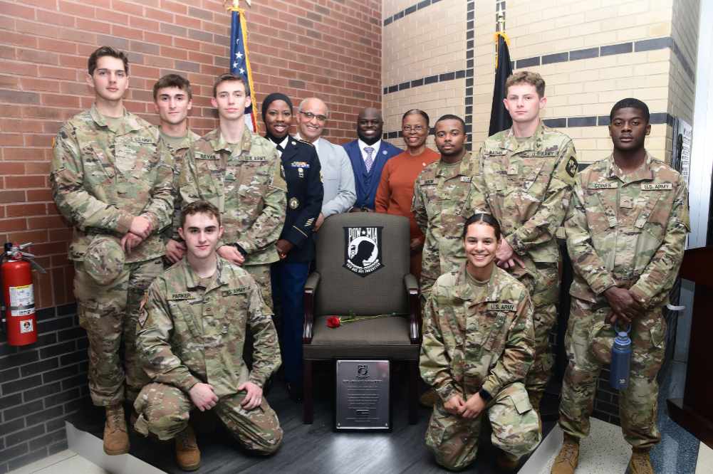 POW-MIA Chair of Honor Dedicated in DSU Admin Building