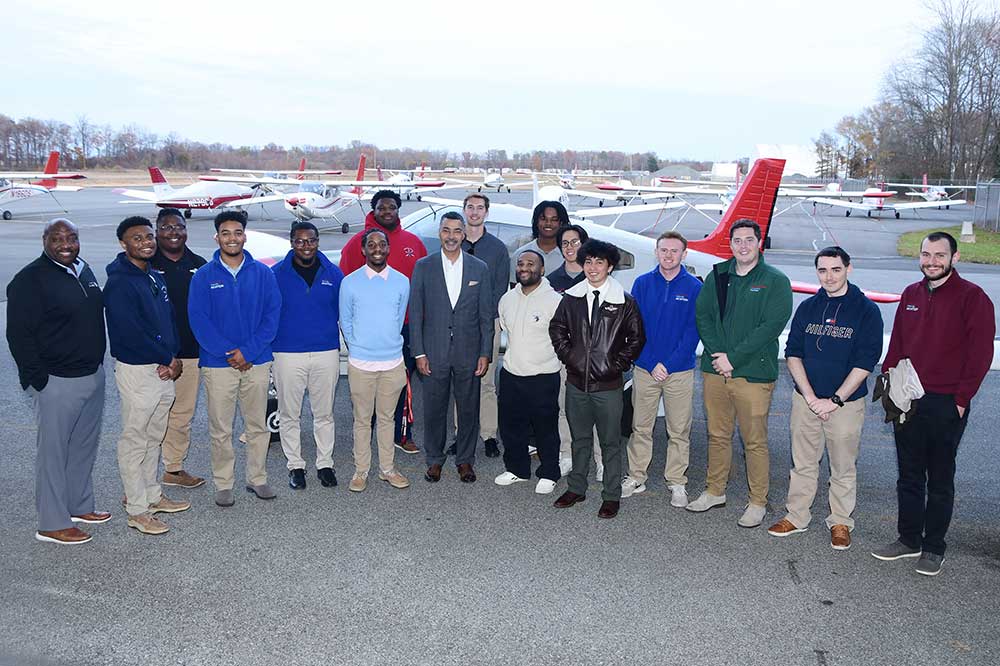 United Airlines history makers visit DSU