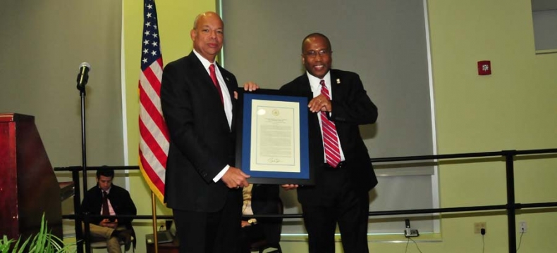 U.S. Homeland Security Sec. Jeh Johnson Speaks at DSU