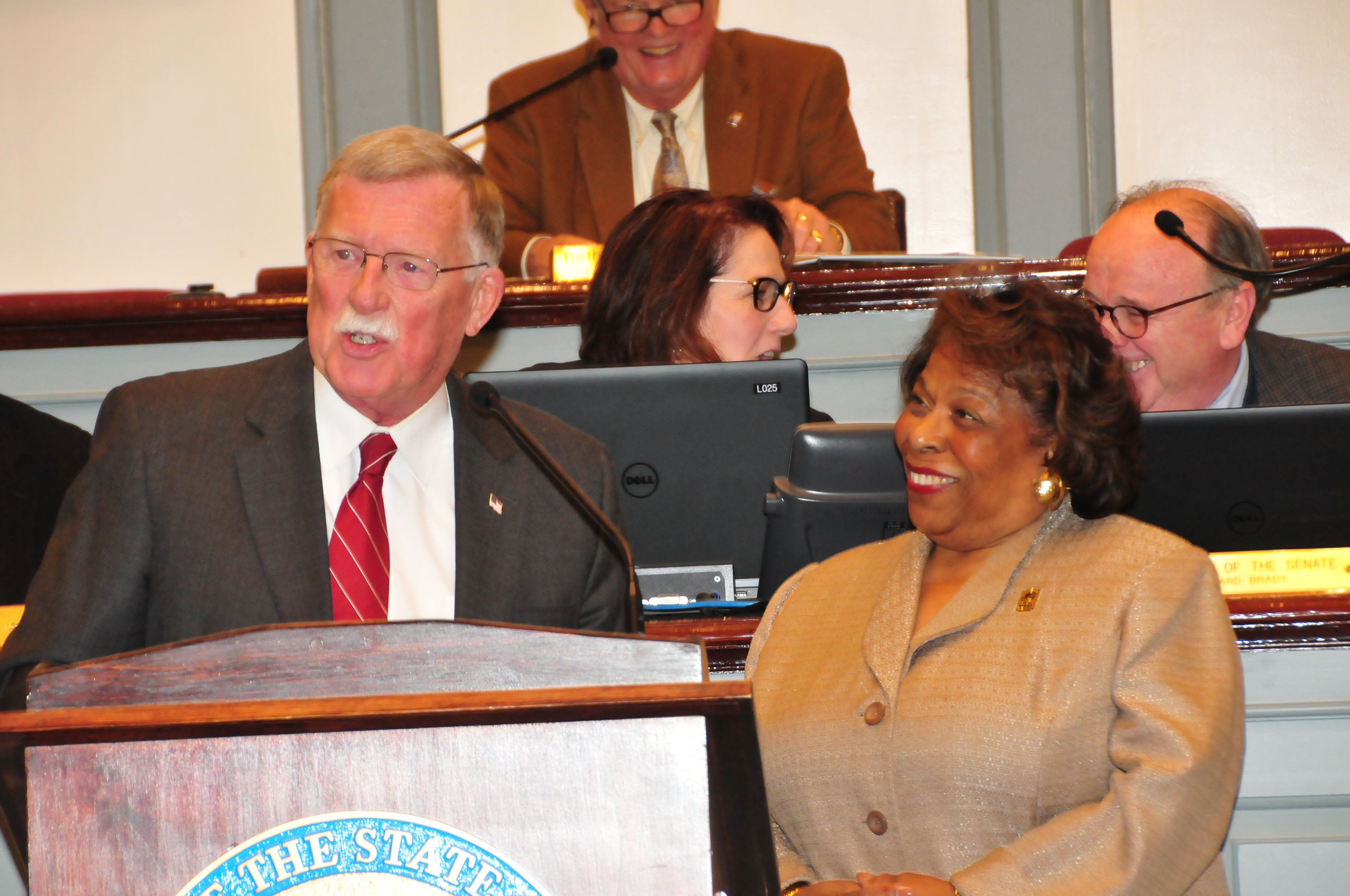 Del. Senate Presents Tribute to Dr. Mishoe